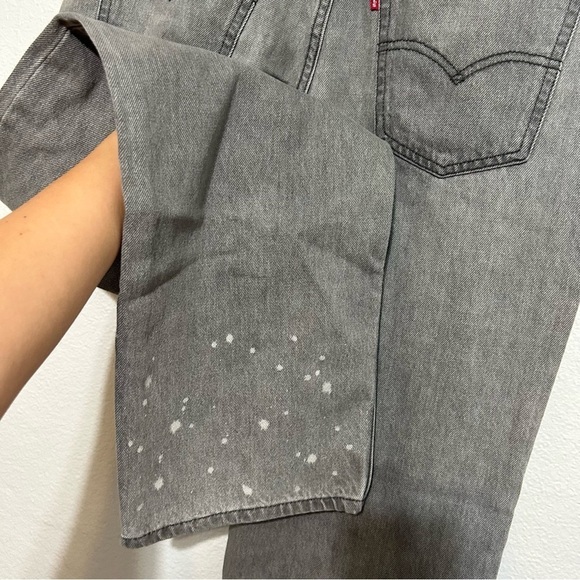 Levis Low Pro Straight Leg Grey Jeans Bleached Distressed NWT NEW​​ - Picture 6 of 13